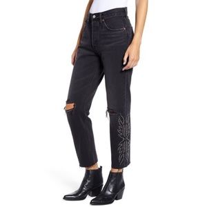 Levi’s Ripped High Waist Crop Jeans